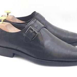 Mens US 9 Black Cole Haan Air Monk Strap Oxfords